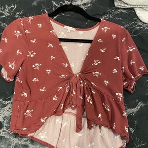 Pacsun Front Tie Shirt